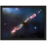 Artery8 NASA James Webb Telescope Infrared Image Supersonic Outflow of Young Star Space Bipolar Jet from Central Protostar Herbig-Haro 211 Stellar Birth Artwork Framed Wall Art Print A4