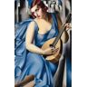 Gnvkd Ecbxz Tamara De Lempicka muzikant Poster vrouw kunst aan de muur Tamara De Lempicka Prints Tamara De Lempicka Canvas schilderij HomeDecor foto 50x70cm geen lijst