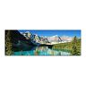 ART Panoramabeeld op doek en spieraam 150x50cm Nationaal park bergen boszee bomen sneeuw
