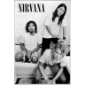 Close Up Nirvana Ingelijste Poster (Kurt Cobain, Dave Grohl & Krist Novoselic Bathroom) (Grootte: 61cm x 91,5cm)