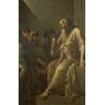 MHFFDYIV Beroemde Poster en Print Beroemde Olieverf De Dood van Socrates door Salvator Rosa voor Home Decor 60x90cm