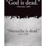 Close Up Poster God is dood Nietzsche, 1883; Nietzsche ist dood God 1900