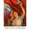 Wee Blue Coo PROPAGANDA POLITIEKE CAMPAGNE SOCIALIISME VLAG BLOEMEN ART PRINT POSTER 30X40 CM 12X16 IN BB6799B