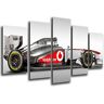 Cuadros Cámara Fotoposter voor auto, Formula 1, Mercedes F1, Hamilton, Rosberg, totale grootte: 165 x 62 cm, XXL, meerkleurig