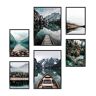 Heimlich ® Premium Poster Set ZONDER Frame Stijlvolle set met bijpassende foto's als woonkamer decoratie -2 x A3 & 4 x A4-30x42 & 21x30   » Boszitting «