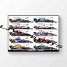 LJW 2021 F1 Formula One Teams 2021 gesigneerd autogram gedrukte poster