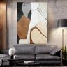 dsdsgog Abstracte beige kunst veranda boho canvas schilderij posters en prints muur bruin foto's voor thuis kamer kantoor decor muurschildering 40 x 60 cm (16 x 24 inch InternalFrame