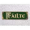 VictorJoan Failte borden, Ierland, welkom, Ierse welkom, Vintage stijl Ierse Failte Sign, Ierse Keltische Failte, FAILTE, Ierse Bar Decor Metal Sign 3 x 18 inch.