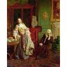 PSVDCTOO Vintage Art Print Kunstwerk Kunstwerk Schilderijen De Afgewezen Dichter door William Powell Frith voor Kantoor Decor60x90cm