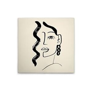 A.S. Création Canvas Abstract Oneliner Muurschildering in crème, zwart 40 x 40 cm DD132484 A.S. Création Canvas Abstract Oneliner Muurschildering in crème, zwart 40 x 40 cm DD132484