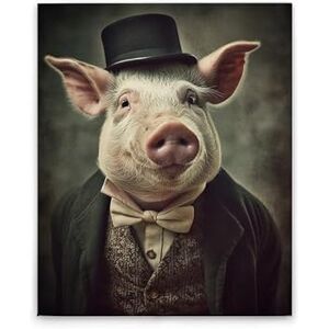 A.S. Création Canvas Funny Animals Wandafbeelding in zwart, wit 40 x 50 cm DD133360 A.S. Création Canvas Funny Animals Wandafbeelding in zwart, wit 40 x 50 cm DD133360