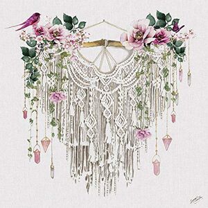 ART Summer Thornton Macramé Canvas print, meerkleurig, 0,96 x 60 x 3 cm ART Summer Thornton Macramé Canvas print, meerkleurig, 0,96 x 60 x 3 cm