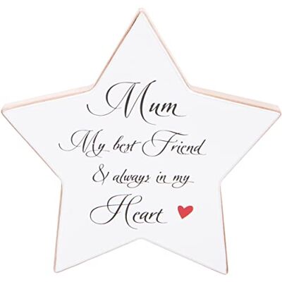 Maturi Stervormige Plaque 16x16cm Mama Maturi Stervormige Plaque 16x16cm Mama