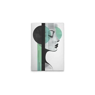 A.S. Création Metropolis Aqua - Wanddecor Bruin, Wit, Groen - 40cm x 60cm - Wandkunst A.S. Création Metropolis Aqua - Wanddecor Bruin, Wit, Groen - 40cm x 60cm - Wandkunst