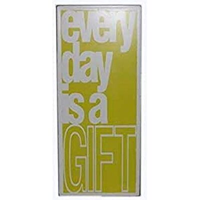 La Finesse Decoratieve Hangende Beschilderde Metalen Muur Plaque/Teken, Every Day Is A Gift La Finesse Decoratieve Hangende Beschilderde Metalen Muur Plaque/Teken, Every Day Is A Gift
