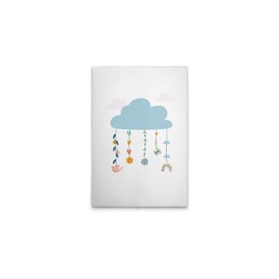 A.S. Création Canvas Kinderkamer Wolken Mobile Muurschildering in wit, kleurrijk 40 x 60 cm DD132571 A.S. Création Canvas Kinderkamer Wolken Mobile Muurschildering in wit, kleurrijk 40 x 60 cm DD132571