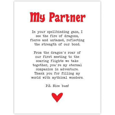 Artery8 Liefdesgedicht rollenspel nerd-partner romantische slaapkamer grote muurkunst poster print dik papier 45 x 61 cm Artery8 Liefdesgedicht rollenspel nerd-partner romantische slaapkamer grote muurkunst poster print dik papier 45 x 61 cm