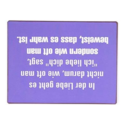 La Finesse Decoratieve Hangende Beschilderde Metalen Muur Plaque/Teken, In Der Liebe Geht Es Nicht Darum... La Finesse Decoratieve Hangende Beschilderde Metalen Muur Plaque/Teken, In Der Liebe Geht Es Nicht Darum...
