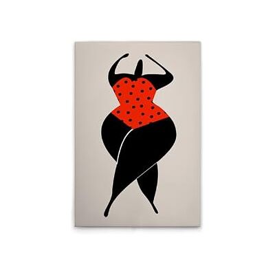 A.S. Création Canvasfoto Retro Vrouwen Silhouet Rood Muurschildering in Crème, Zwart 50 x 75 cm DD131856 A.S. Création Canvasfoto Retro Vrouwen Silhouet Rood Muurschildering in Crème, Zwart 50 x 75 cm DD131856