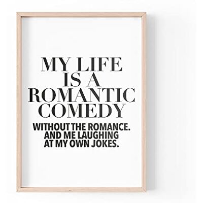 Tongue in Peach Grappig citaat afdrukken Home Prints Mijn leven is een romantische komedie Esthetische kunst aan de muur domme citaten A4 A3 A5 * FRAME NIET INBEGREPEN* PBH145 Tongue in Peach Grappig citaat afdrukken Home Prints Mijn leven is een romantische komedie Esthetische kunst aan de muur domme citaten A4 A3 A5 * FRAME NIET INBEGREPEN* PBH145