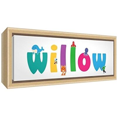 ART Little Helper LOUISA1542-FC-15DE houten ingelijste canvasdruk gepersonaliseerd met meisjesnaam, Louisa, 19 x 46 x 3 cm, klein ART Little Helper LOUISA1542-FC-15DE houten ingelijste canvasdruk gepersonaliseerd met meisjesnaam, Louisa, 19 x 46 x 3 cm, klein