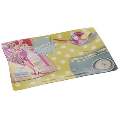 Alpac 379195 dienblad, motief Happy Days, acryl, 35 x 25 x 3 cm Alpac 379195 dienblad, motief Happy Days, acryl, 35 x 25 x 3 cm