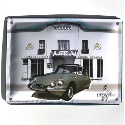 I&S collector Metalen bord Citroen DS 19 inch (20 x 15 cm) model in reliëf I&S collector Metalen bord Citroen DS 19 inch (20 x 15 cm) model in reliëf