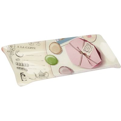Alpac 379487 dienblad, bedrukt, macarons, acryl, 38 x 15 x 3 cm Alpac 379487 dienblad, bedrukt, macarons, acryl, 38 x 15 x 3 cm