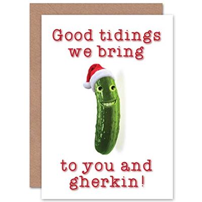Wee Blue Coo CARD CHRISTMAS XMAS MERRY HAPPY GHERKIN TIDINGS PRESENT GIFT Wee Blue Coo CARD CHRISTMAS XMAS MERRY HAPPY GHERKIN TIDINGS PRESENT GIFT