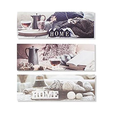 DKD Home Decor Canvas foto gemaakt van MDF (3 stuks) (90 x 2 x 30 cm) (Referentie: S3018147) DKD Home Decor Canvas foto gemaakt van MDF (3 stuks) (90 x 2 x 30 cm) (Referentie: S3018147)