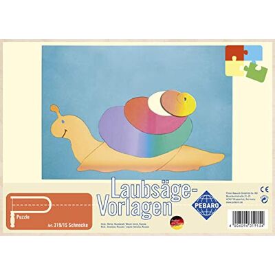 Pebaro Bladerzaagsjabloon van multiplex motief slak, hout, DIN A4 Pebaro Bladerzaagsjabloon van multiplex motief slak, hout, DIN A4