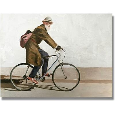 James Coates Man op fiets Art Print Poster Wall Art 16 x 12 inch (A3) James Coates Man op fiets Art Print Poster Wall Art 16 x 12 inch (A3)
