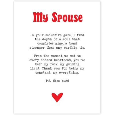 Artery8 Love Poem My Everything Spouse Romantic Poetry Slaapkamer Grote Wall Art Poster Print Dik Papier 45 x 61 cm Artery8 Love Poem My Everything Spouse Romantic Poetry Slaapkamer Grote Wall Art Poster Print Dik Papier 45 x 61 cm
