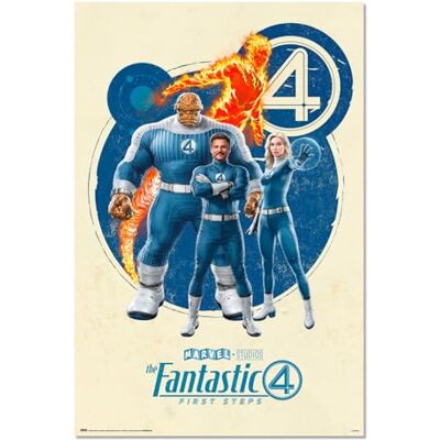 Grupo Erik Poster Marvel The Fantastic Four 36 x 24 inches / 91.5 x 61 cm Shipped Rolled Up Cool Posters, Art Poster, Wall Posters & Prints Grupo Erik Poster Marvel The Fantastic Four 36 x 24 inches / 91.5 x 61 cm Shipped Rolled Up Cool Posters, Art Poster, Wall Posters & Prints