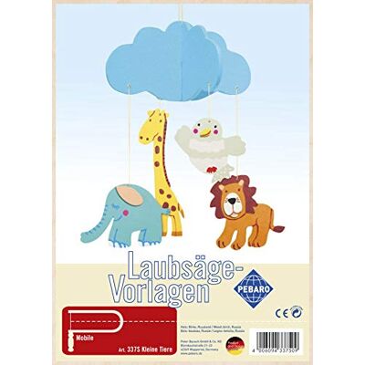Pebaro 337S Bladerzaagsjabloon van multiplex motief kleine dieren, hout, DIN A4 Pebaro 337S Bladerzaagsjabloon van multiplex motief kleine dieren, hout, DIN A4