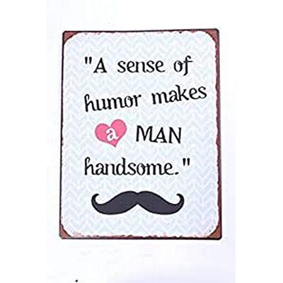 La Finesse Decoratieve Hangende Beschilderde Metalen Muur Plaque/Teken, Humor La Finesse Decoratieve Hangende Beschilderde Metalen Muur Plaque/Teken, Humor
