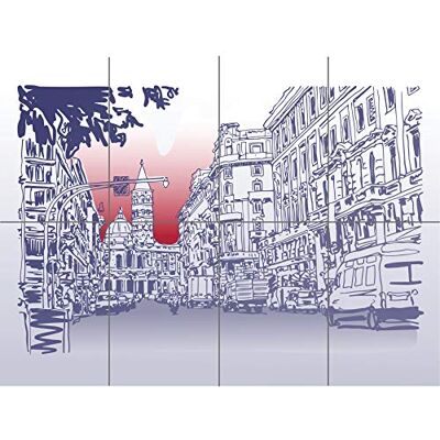 Artery8 Italiaanse stad Illustratie XL Giant Panel Poster (8 Secties) Artery8 Italiaanse stad Illustratie XL Giant Panel Poster (8 Secties)
