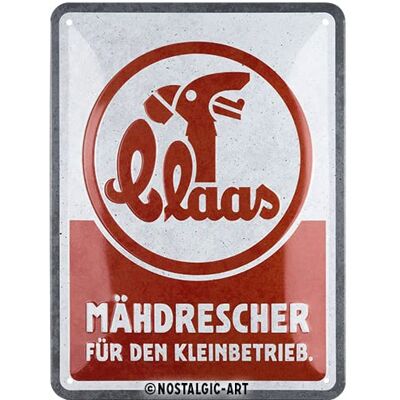 ART Retro metalen bord, 15 x 20 cm, Claas – Mähdrescher – Cadeau idee voor tractor fans, Official License Product (OLP), van metaal, vintage design ART Retro metalen bord, 15 x 20 cm, Claas – Mähdrescher – Cadeau idee voor tractor fans, Official License Product (OLP), van metaal, vintage design