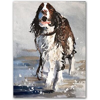 James Coates Cocker Spaniel op strand Dog Art Print Poster Wall Art 16 x 12 inch (A3) James Coates Cocker Spaniel op strand Dog Art Print Poster Wall Art 16 x 12 inch (A3)