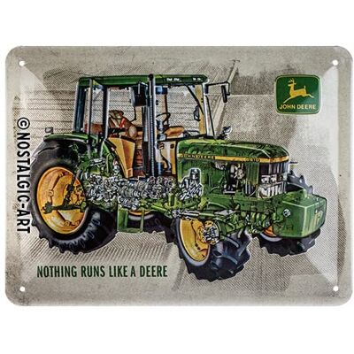 John Deere Model 6410 Vintage Metalen Bord - Tractor Liefhebber Cadeau John Deere Model 6410 Vintage Metalen Bord - Tractor Liefhebber Cadeau