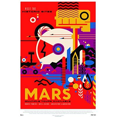 onthewall Mars Nasa Ruimte exploratie 30x40cm Art Poster Print onthewall Mars Nasa Ruimte exploratie 30x40cm Art Poster Print