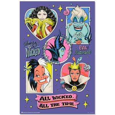 Grupo Erik Poster Disney Villains 36 x 24 inches / 91.5 x 61 cm Shipped Rolled Up Cool Posters, Art Poster, Wall Posters, Posters & Prints Grupo Erik Poster Disney Villains 36 x 24 inches / 91.5 x 61 cm Shipped Rolled Up Cool Posters, Art Poster, Wall Posters, Posters & Prints