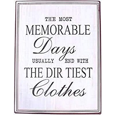 La Finesse Decoratieve Hangende Beschilderde Metalen Muur Plaque/Teken, The Most Memorable Days… La Finesse Decoratieve Hangende Beschilderde Metalen Muur Plaque/Teken, The Most Memorable Days…
