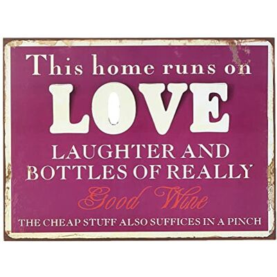 La Finesse Decoratieve Hangende Beschilderde Metalen Muur Plaque/Teken, Love La Finesse Decoratieve Hangende Beschilderde Metalen Muur Plaque/Teken, Love