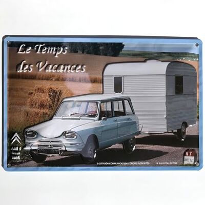 I&S / Les collections rétro I&S/Les collections rétro Metalen bord met reliëf, 30 x 20 cm, Citroen vakantietijd, officieel gelicentieerd product en/of exclusief design I&S / Les collections rétro I&S/Les collections rétro Metalen bord met reliëf, 30 x 20 cm, Citroen vakantietijd, officieel gelicentieerd product en/of exclusief design