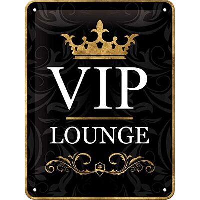 ART Retro Tin Sign – Achtung – VIP Lounge – gift idea for special personalities, Metal Plaque, 15 x 20 cm ART Retro Tin Sign – Achtung – VIP Lounge – gift idea for special personalities, Metal Plaque, 15 x 20 cm