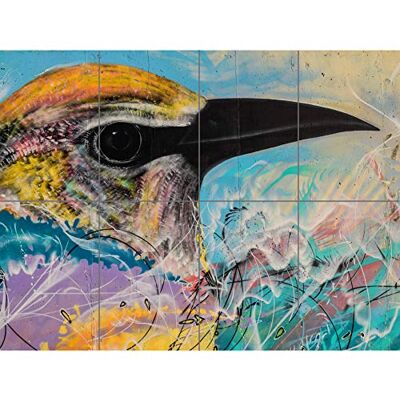 Artery8 Bird Kleurrijke Graffiti Schilderij Schets XL Giant Panel Poster (8 Secties) Artery8 Bird Kleurrijke Graffiti Schilderij Schets XL Giant Panel Poster (8 Secties)