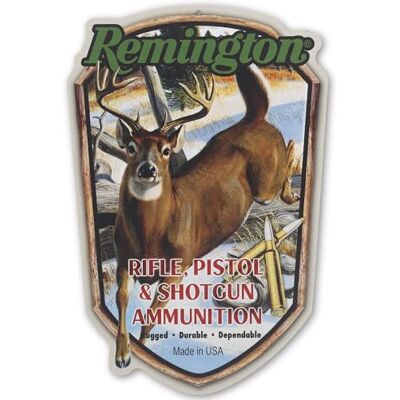 Open Road Brands Remington Munitie Herten Metalen Bord Vintage Remington Muur Decor voor Garage of Man Cave Open Road Brands Remington Munitie Herten Metalen Bord Vintage Remington Muur Decor voor Garage of Man Cave