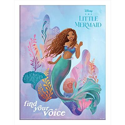 Pyramid Disney De kleine zeemeermin poster in lijst (Find Your Voice Design) ingelijste muurkunst voor woonkamer in 30 x 40 cm frame officiële koopwaar Pyramid Disney De kleine zeemeermin poster in lijst (Find Your Voice Design) ingelijste muurkunst voor woonkamer in 30 x 40 cm frame officiële koopwaar