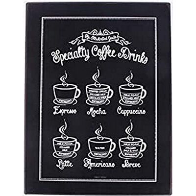 La Finesse Decoratieve Hangende Beschilderde Metalen Muur Plaque/Teken, Specialty Coffee Drinks La Finesse Decoratieve Hangende Beschilderde Metalen Muur Plaque/Teken, Specialty Coffee Drinks